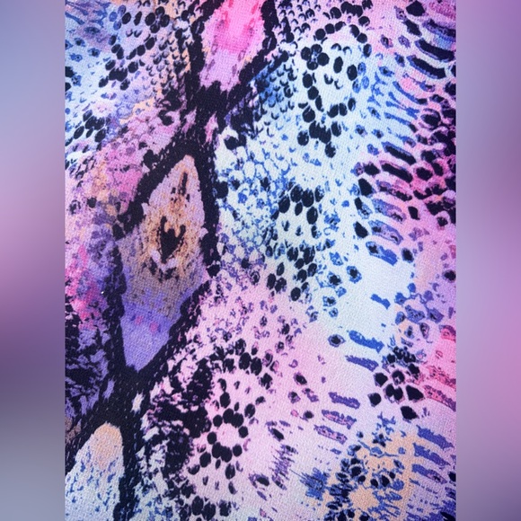Bar III Multicolor Snake Print Women's Top size XL - Picture 4 of 9